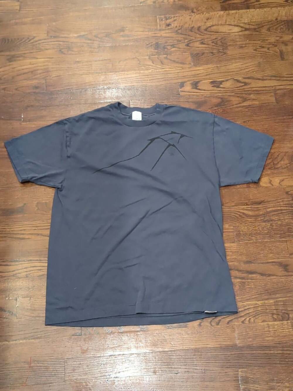 Kume JP Tokyo 1935 Size L Graphic T-Shirt Gray Cotton Made In Japan